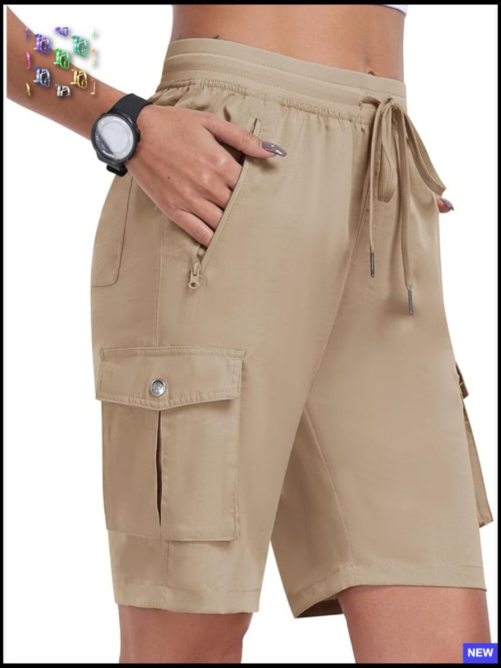 Cargo Shorts Quick Dry Athletic Lightweight Running Hiking Summer with Pockets